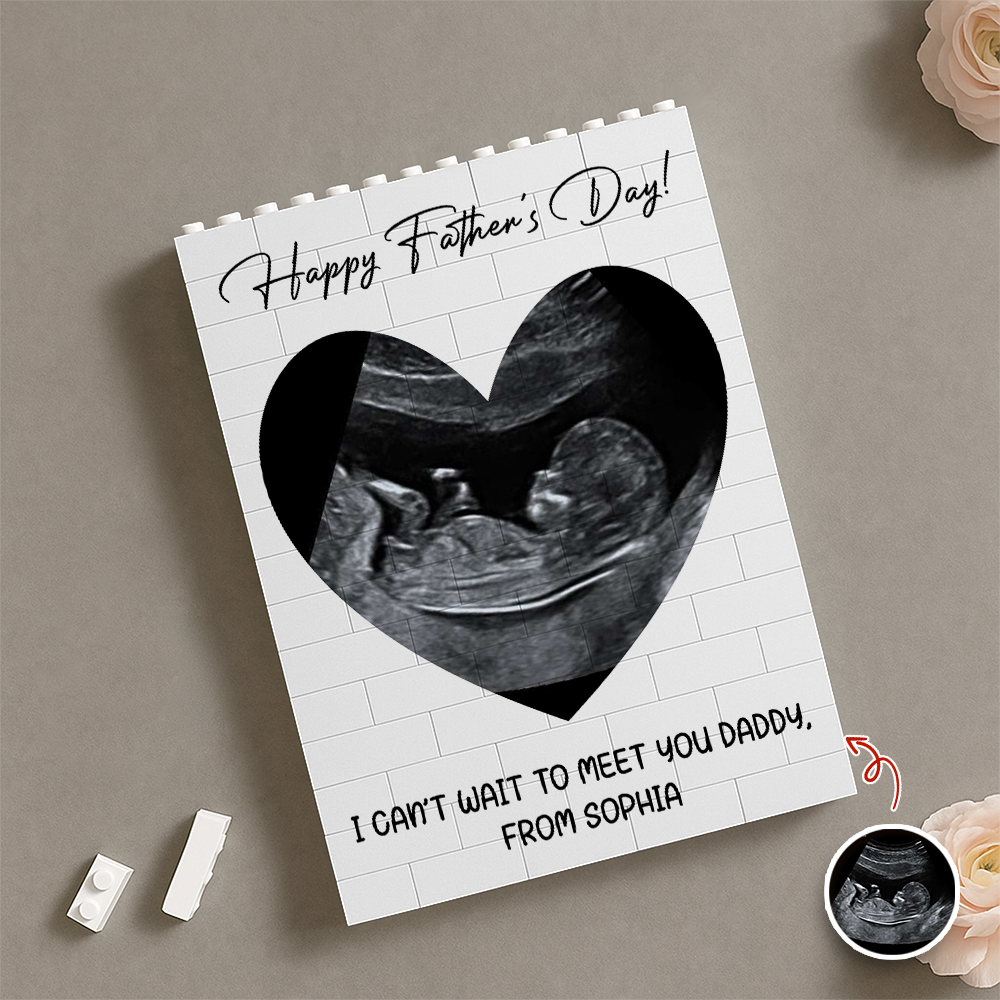 Personalized Photo Building Block Gift for Dad Father's Day HN590 - Building Blocks GradoCreations