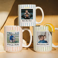 Custom Photo Mug for Dad & Son Personalized Gift Idea HN590 - edge to edge mug fix GradoCreations