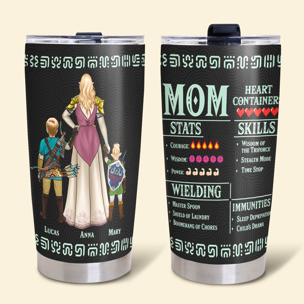 Personalized Zelda Mom Tumbler Stainless Steel Gift for Mother's Day