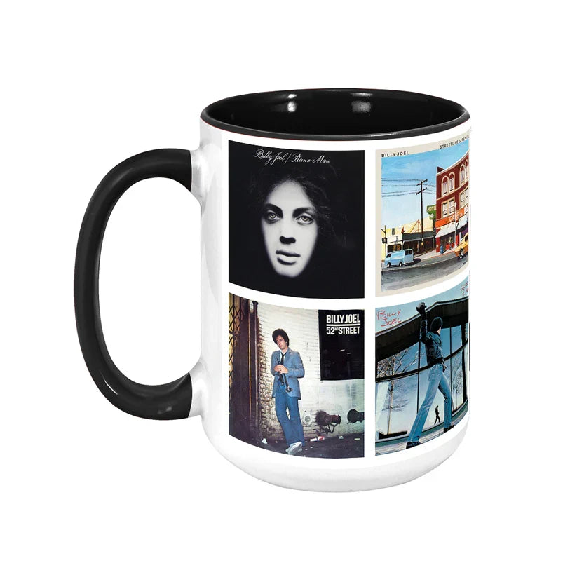 Billy Joel Album Cover Retro Ceramic Mug Gift for Music Lovers GradoCreations
