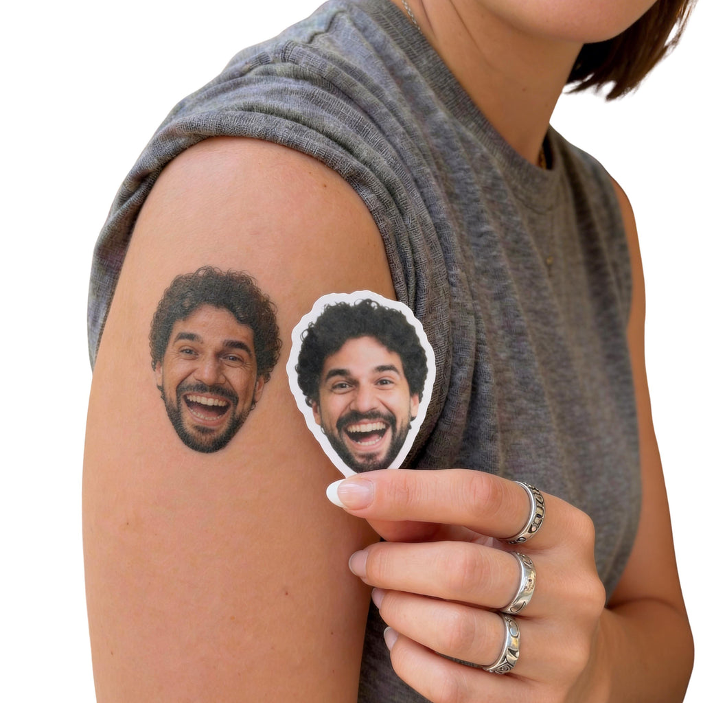 Custom Funny Face Temporary Tattoos Personalized Party Favors HN590 - Fix Tattoos GradoCreations