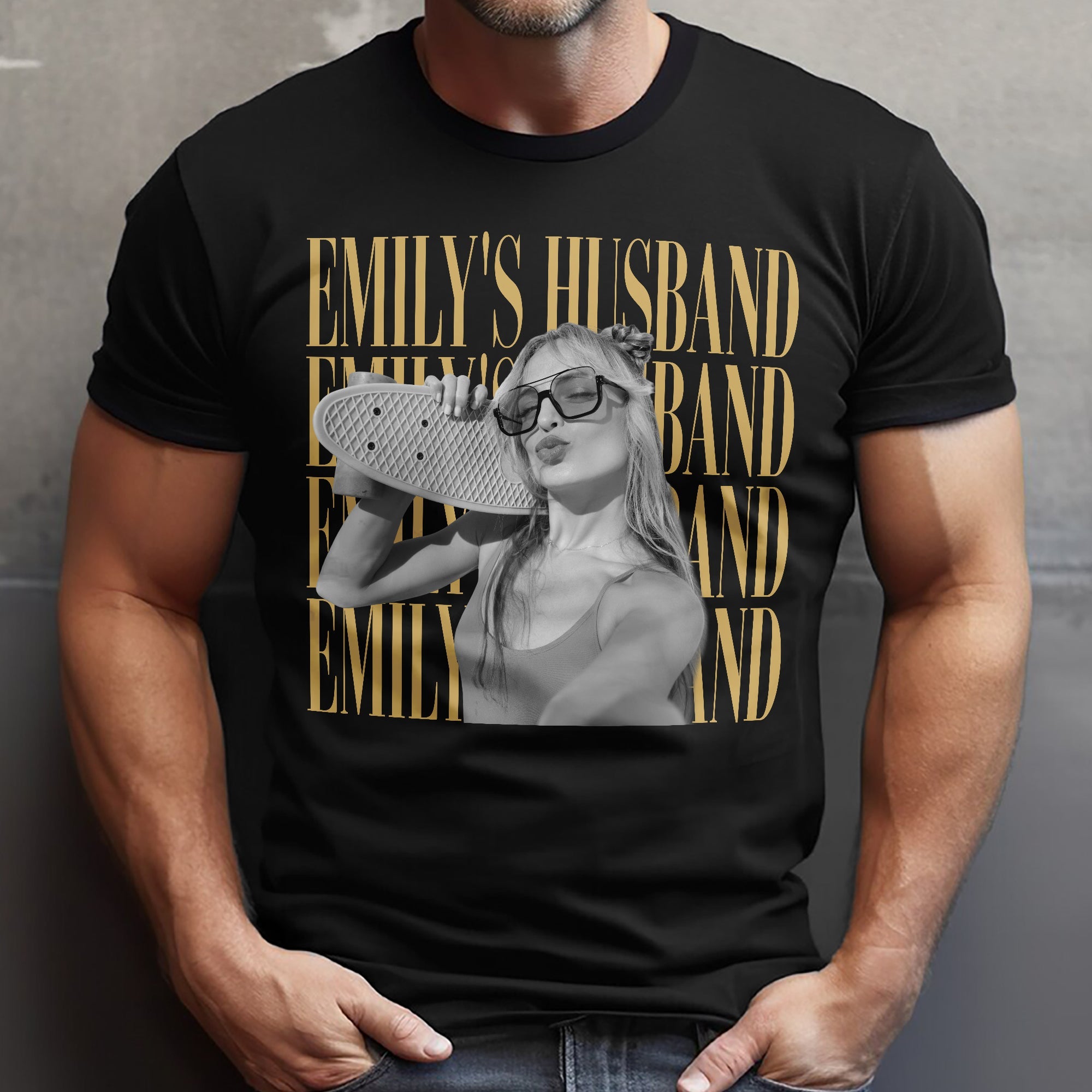 Personalized Vintage Photo Comfort Shirt Gift for Husband/Wife Comfort Shirt GradoCreations