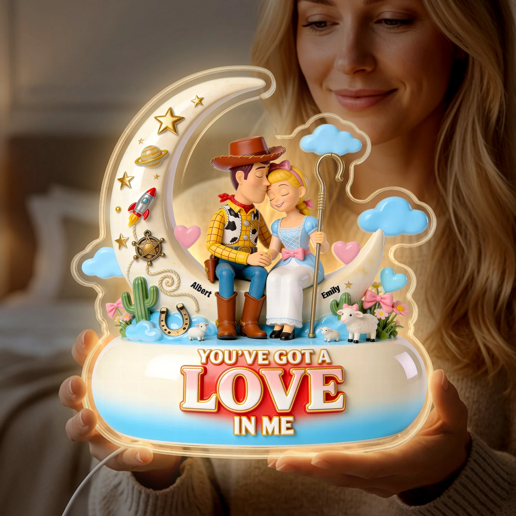 Personalized Acrylic Light Box Custom Couple Gift Love in Me