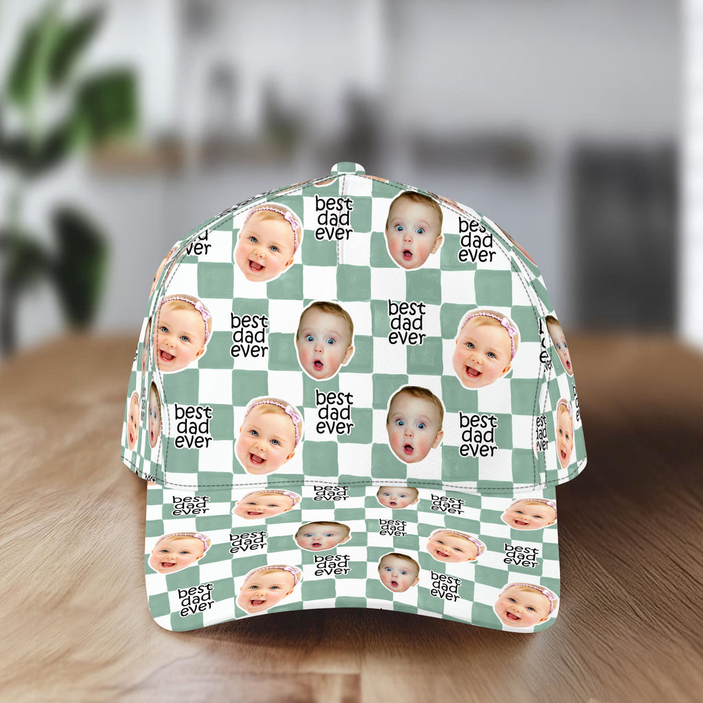 Personalized Classic Cap with Baby Face Photo Gift for Dad HN590 - AOP Cap GradoCreations