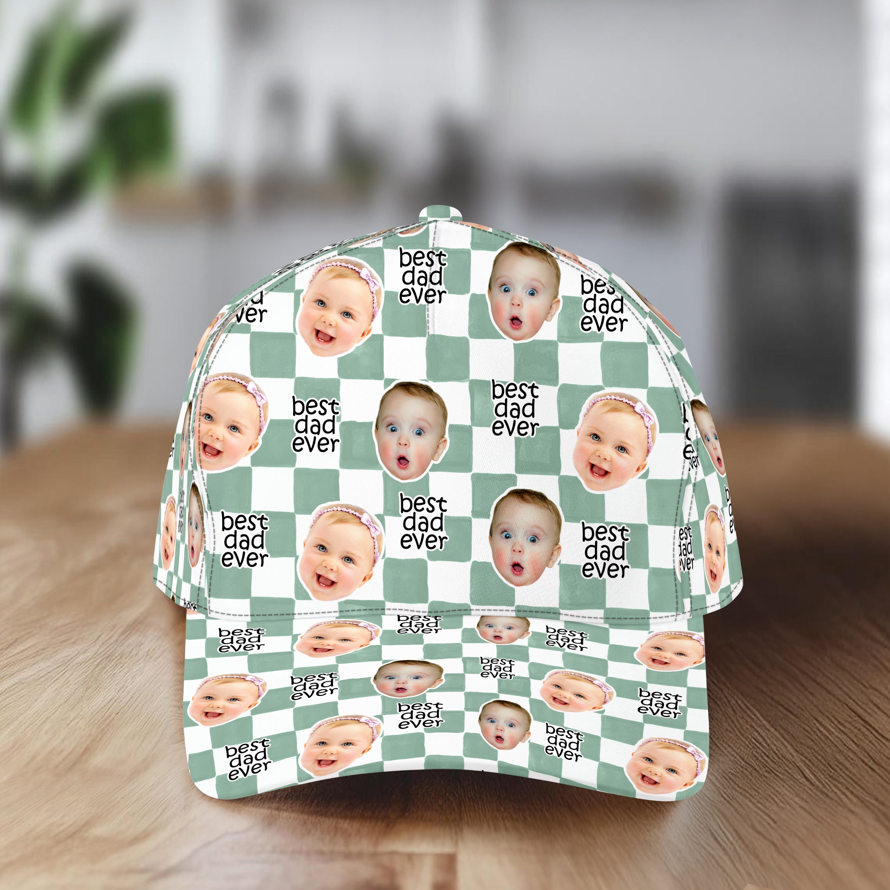 Personalized Classic Cap with Baby Face Photo Gift for Dad HN590 - AOP Cap GradoCreations