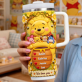 Personalized Winnie the Pooh Tumbler Custom Name Gift for Mom Tumbler GradoCreations
