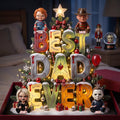 Personalized Spooky Christmas Acrylic Light Box for Family Names Holiday Decor Acrylic Light Box GradoCreations