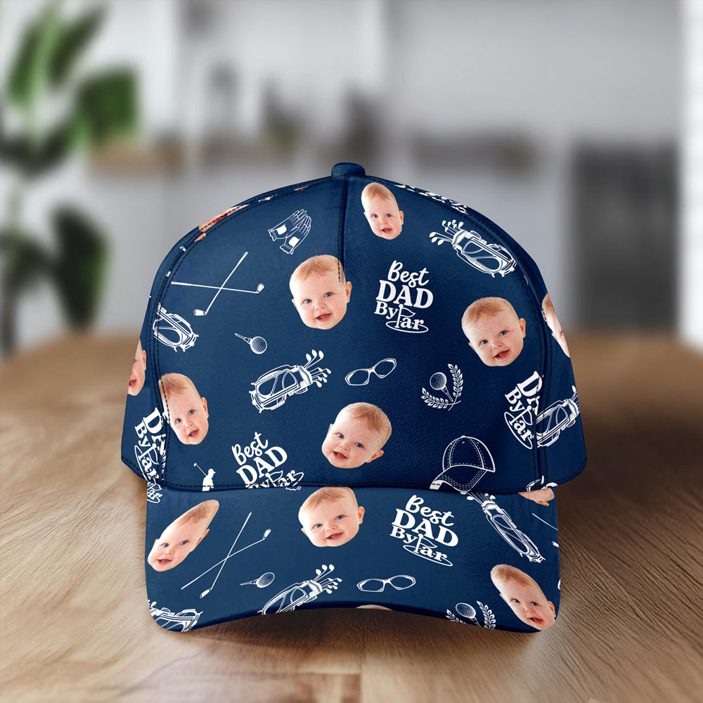 Personalized Best Dad Cap Custom Photo Golf Gift for Dad HN590 - AOP Cap GradoCreations