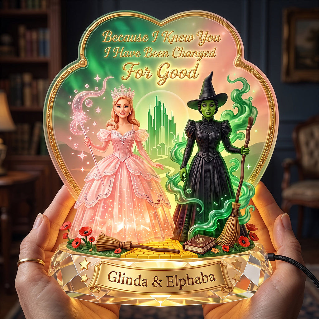 Personalized Acrylic Light Box Gift for Her - Witch Lovers Decor Acrylic Light Box GradoCreations
