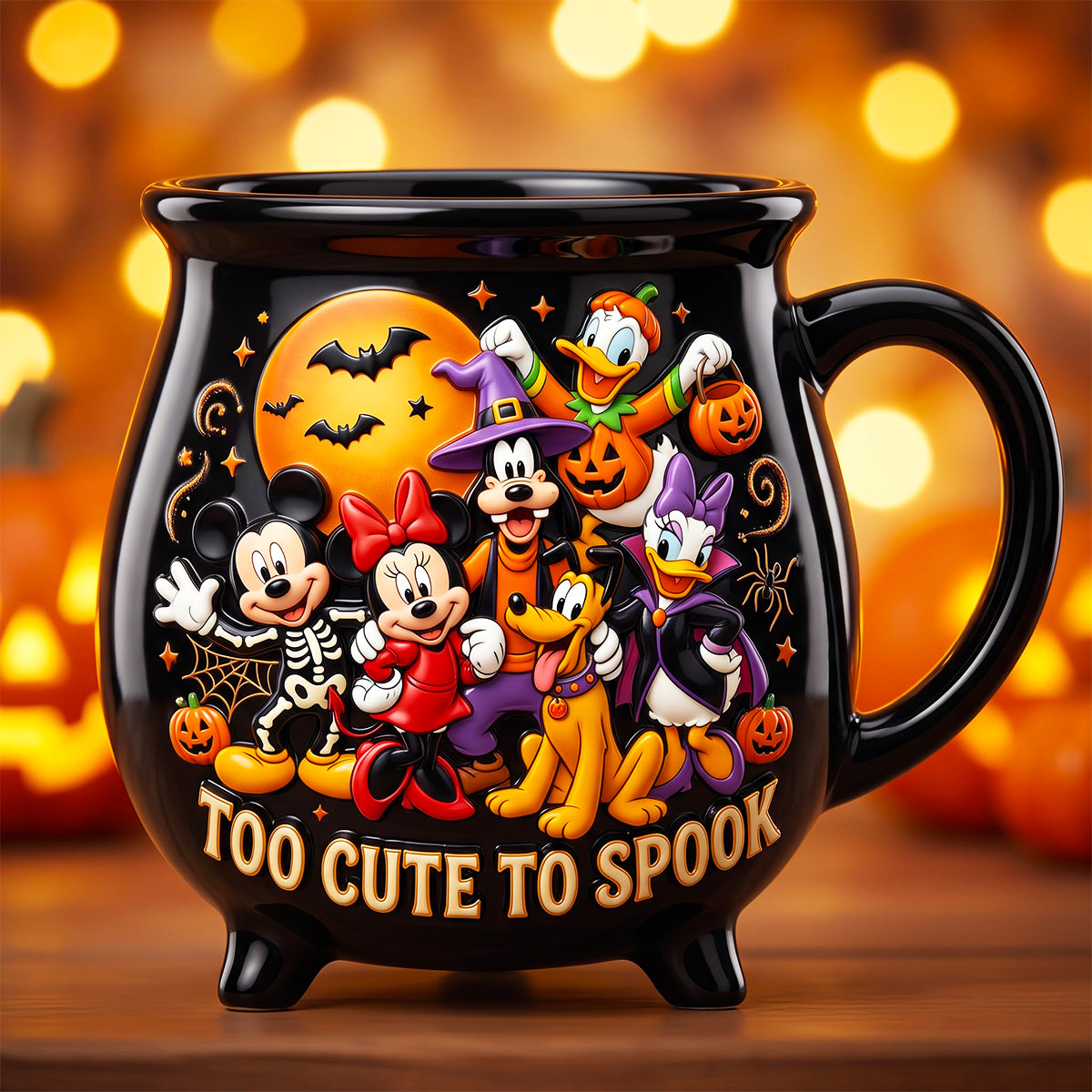 Personalized Cauldron Coffee Mug Halloween Gift for Her Cauldron Coffee Mug GradoCreations