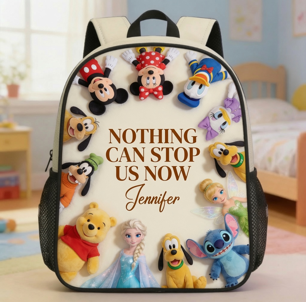 Personalized Disney School Backpack Lunch Bag Pencil Case | Girls Gift School Backpack GradoCreations