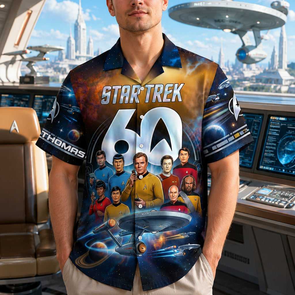 Personalized Star Trek 60th Anniversary Hawaiian Shirt Gift for Movie Fans Hawaiian Shirt GradoCreations