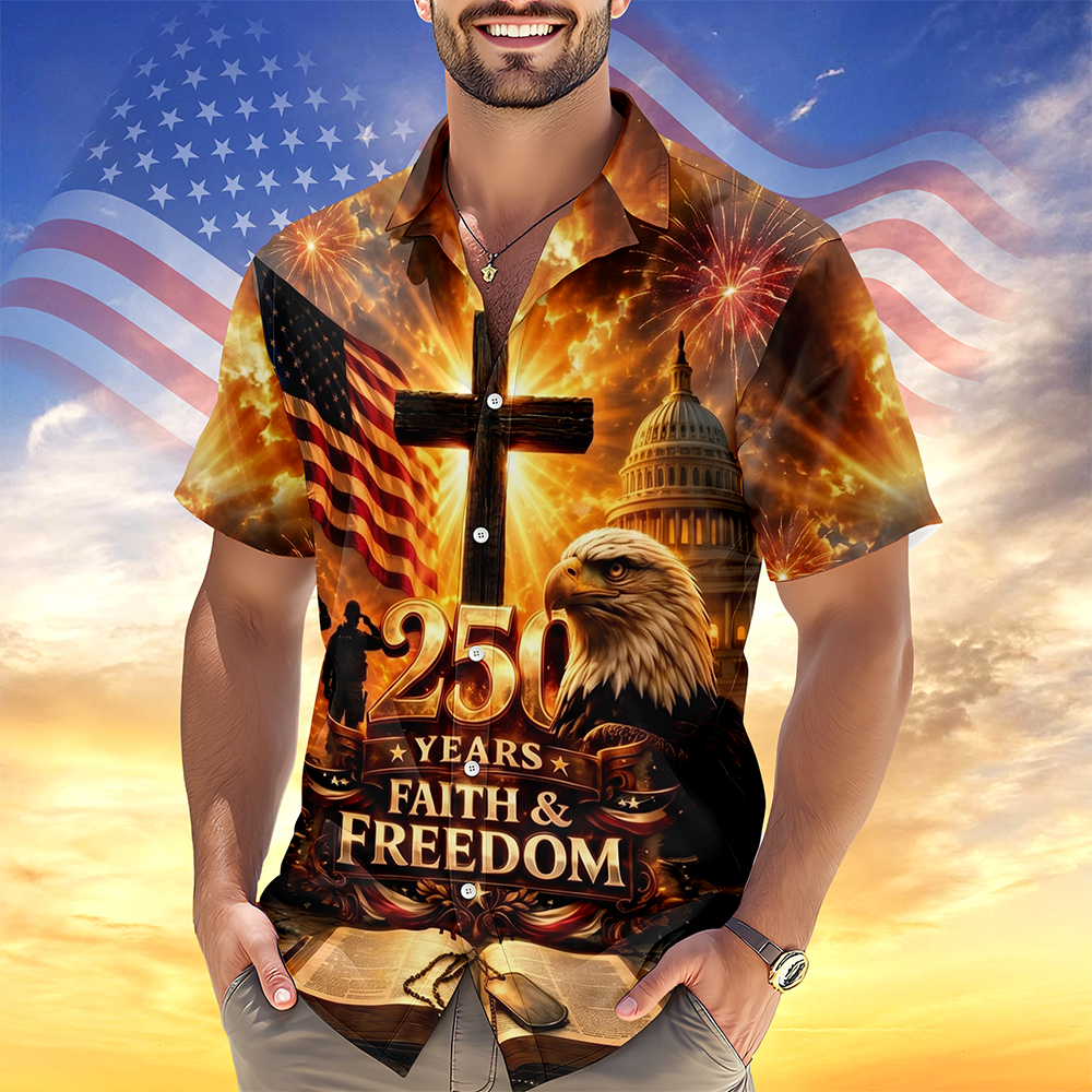 Personalized Hawaiian Shirt 250th Anniversary USA Gift HN590 - AOP Hawai Shirt GradoCreations