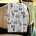 Personalized Funny Face Golf Towel Custom Photo Gift for Dad golf towel fix GradoCreations