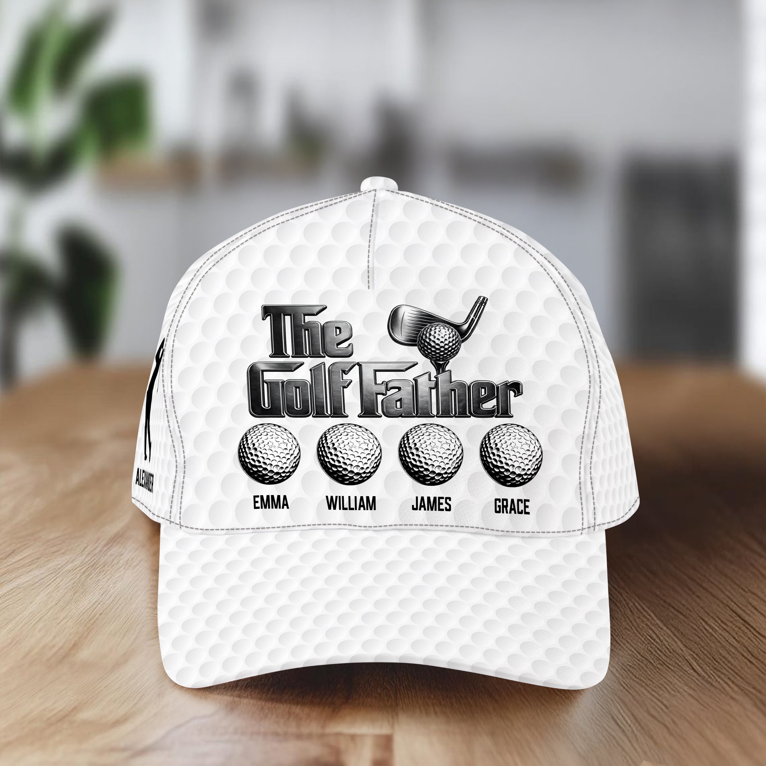 Personalized Golf Father Hat Custom Name Gift for Dad HN590 - AOP Cap GradoCreations