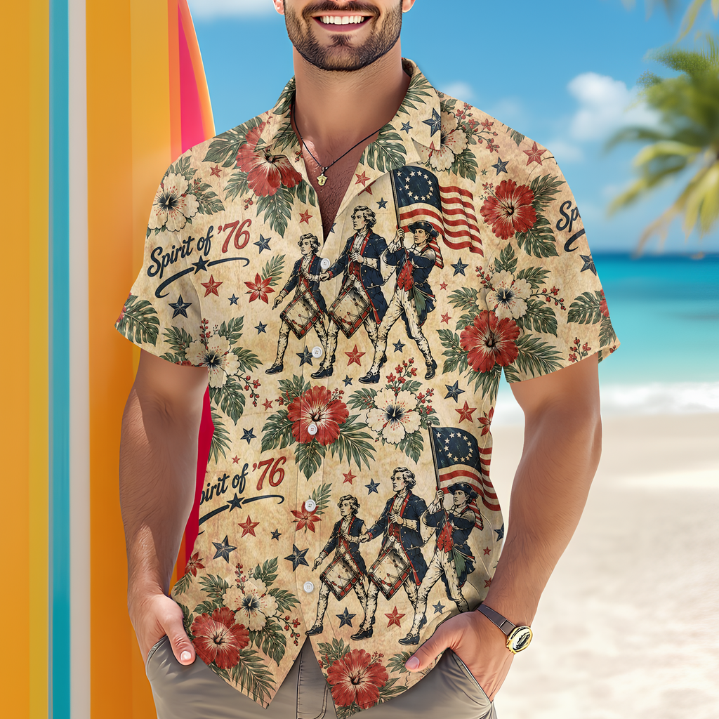 Personalized Hawaiian Shirt 250 Years America Celebration Gift for Dad HN590 - AOP Hawai Shirt GradoCreations