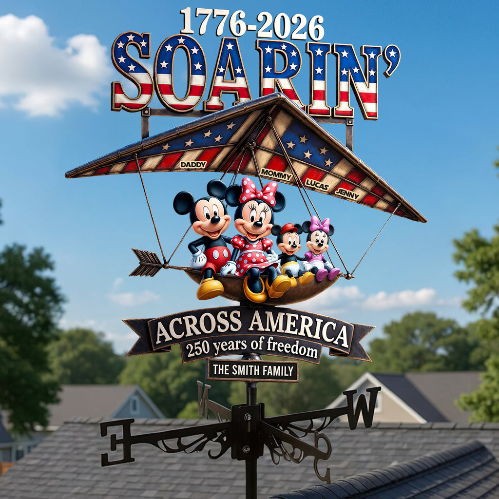 Personalized Weather Vane Custom Family Design Patriotic Gift
