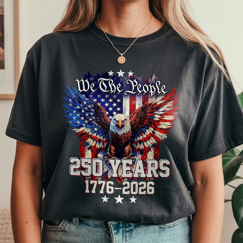 Personalized American Flag Comfort Shirt 250 Years Gift Comfort Shirt GradoCreations