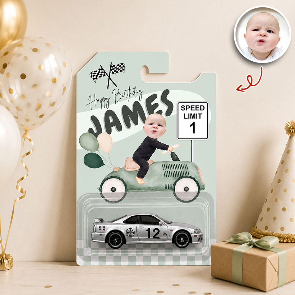 Personalized Hot Wheels Car Gift with Custom Photo for Kids HN590 - Hot Wheels GradoCreations
