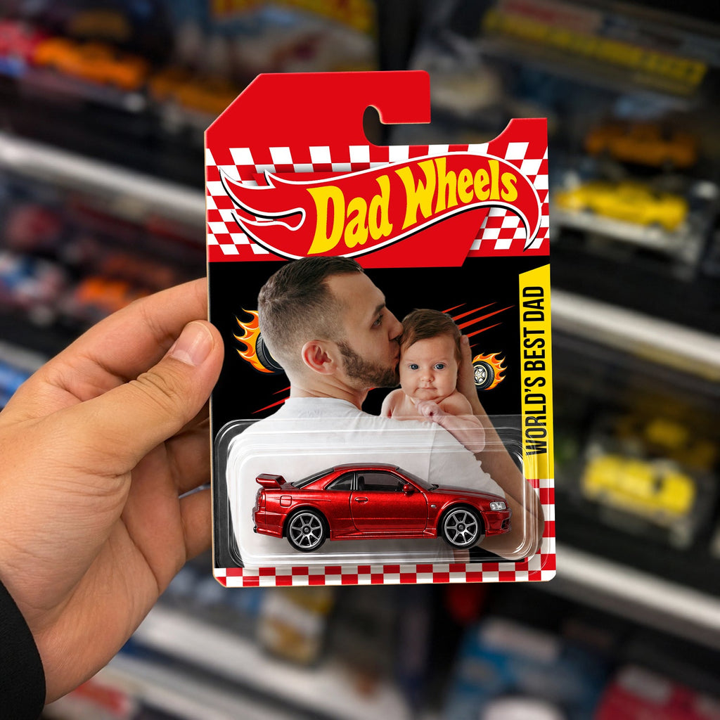 Personalized Photo Hot Wheels Gift for Dad Father's Day HN590 - Hot Wheels GradoCreations