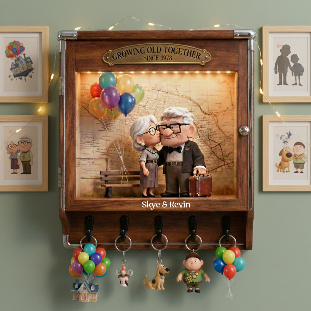Personalized Hanging Rack for Couples | Unique Movie Gift