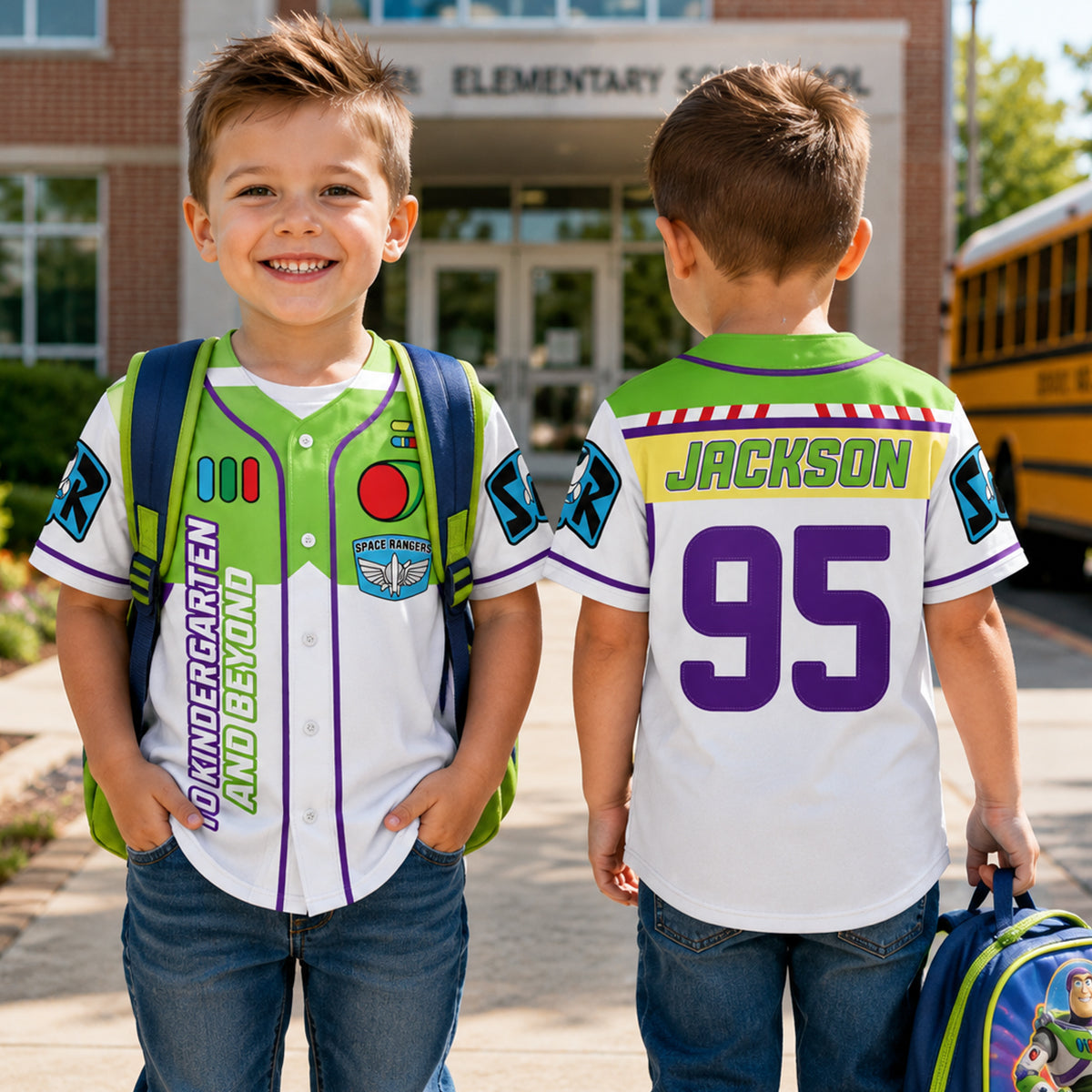 Personalized Cowboy Story Baseball Jersey for Kids - Back to School Gift Kid Baseball Jersey GradoCreations