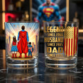Personalized Whiskey Glass Custom Name Gift for Dad Legend