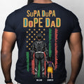Personalized Super Hero Black Father Shirt Gift for Dad