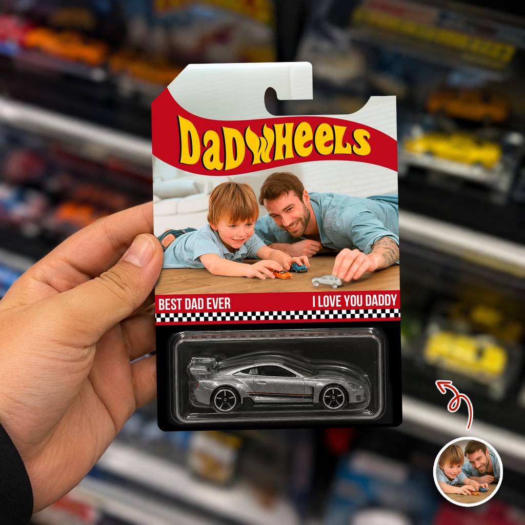 Personalized Photo Hot Wheels Best Dad Ever Gift for Father's Day HN590 - Hot Wheels GradoCreations