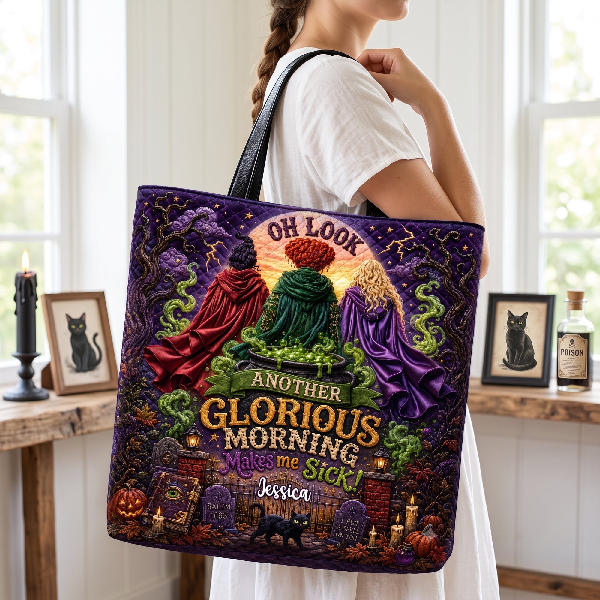 Personalized Glorious Morning Quilted Tote Bag for Movie Fans Quilted Tote Bag GradoCreations