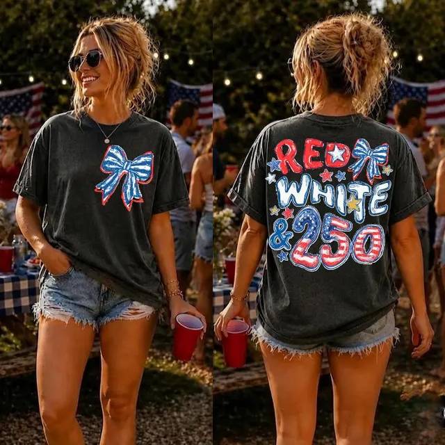 Personalized Patriotic Comfort Shirt 250th Anniversary Gift Back&Front Comfort Shirt fix GradoCreations