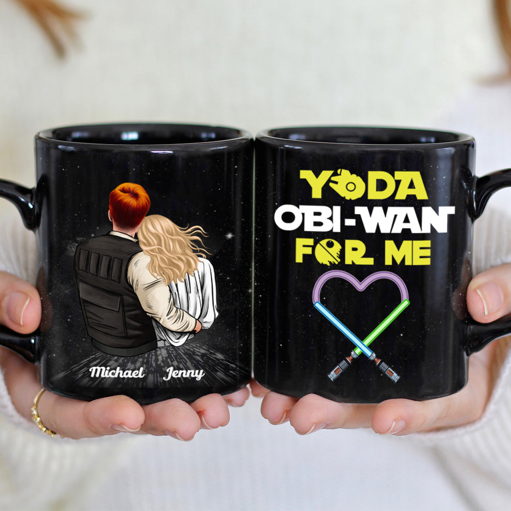 Personalized Yoda Obi-Wan Mug Custom Couple Gift for Anniversary