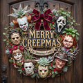 Personalized Halloween Wood Sign Custom 'Merry Creepmas' Family Gift Wood Sign GradoCreations