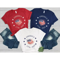 Vintage USA Flag T-Shirt Personalized Gift for 4th of July HN590 - Tshirt GradoCreations