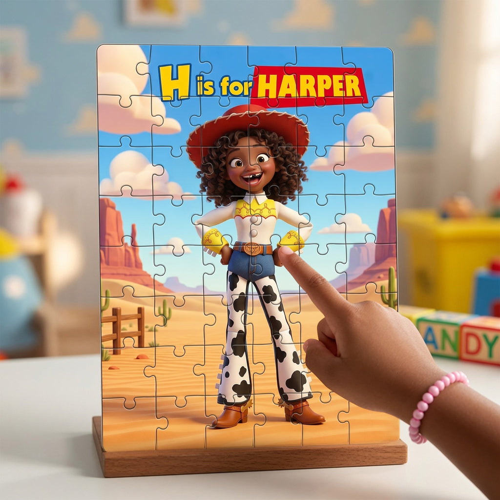 Personalized Custom Photo Puzzle Gift for Kids - 5 Sizes Available