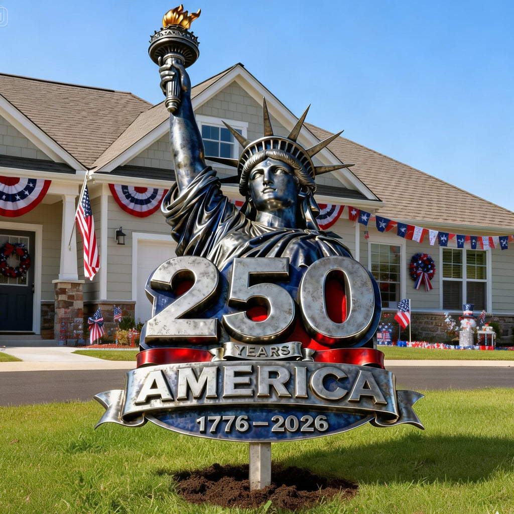 Personalized Metal Garden Stake Sign 250 Years America Gift for Family