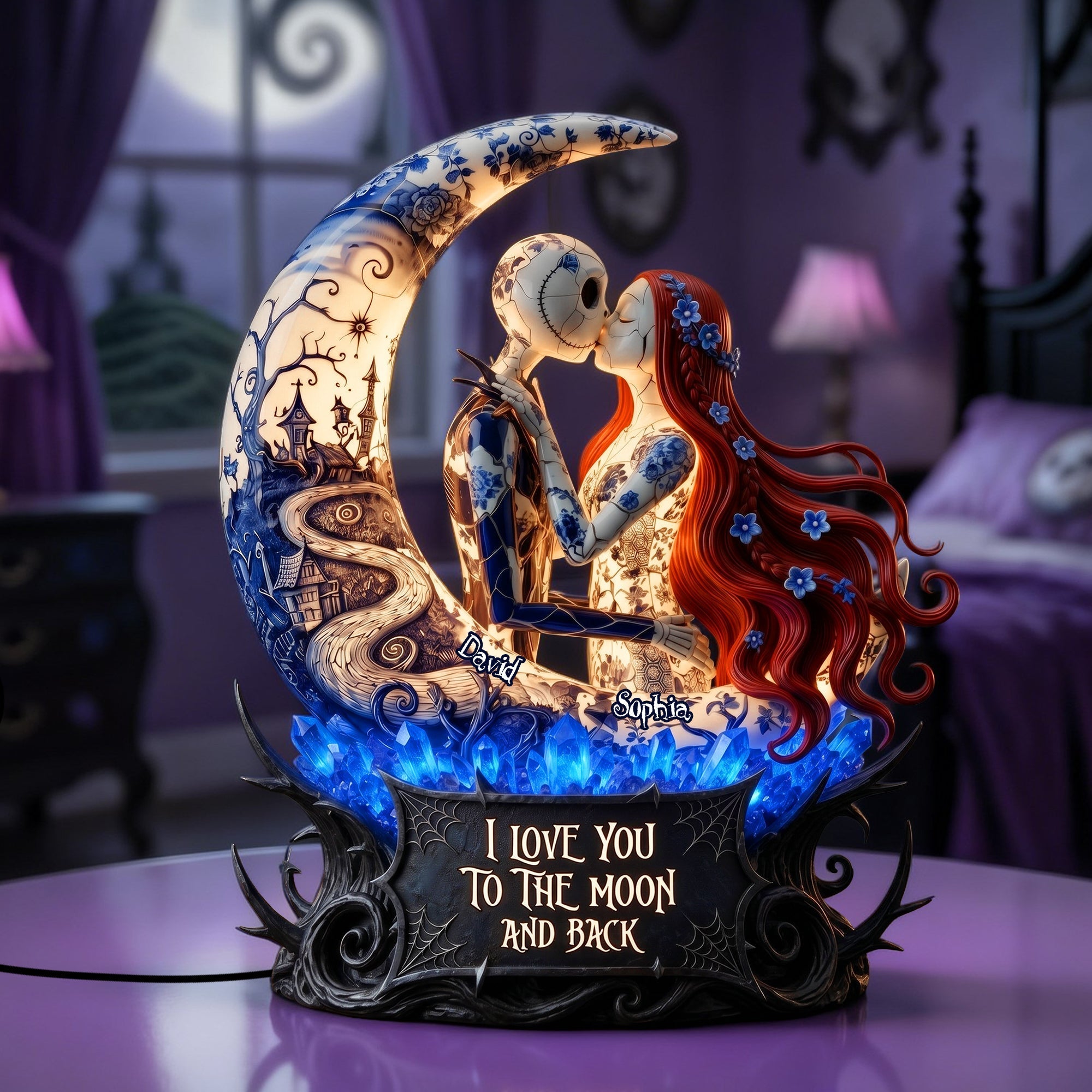 Personalized Acrylic Light Box Gift for Couples Romantic Home Decor Acrylic Light Box GradoCreations