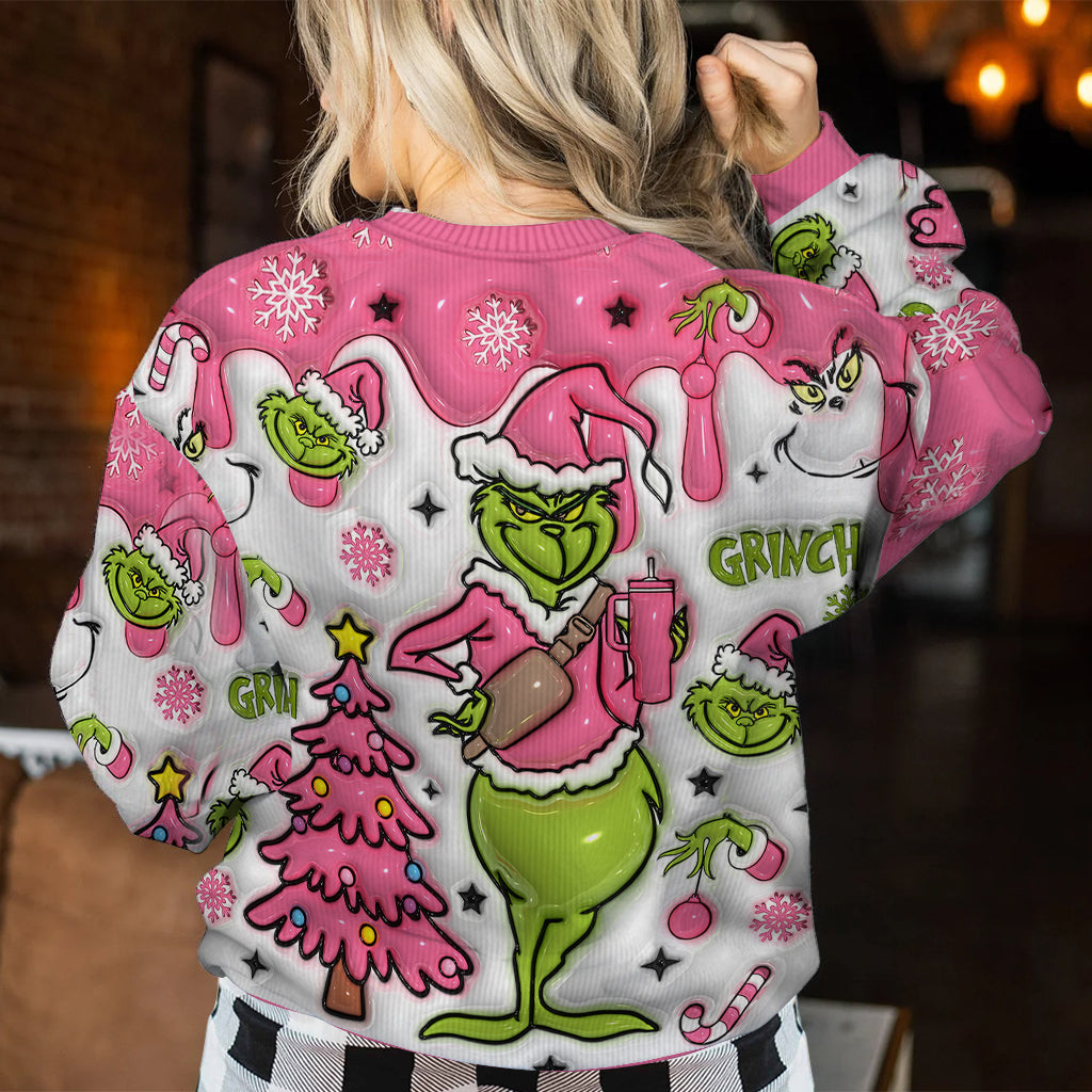 Personalized Merry Grinchmas Ugly Sweater for Christmas Gift Ugly Sweater GradoCreations