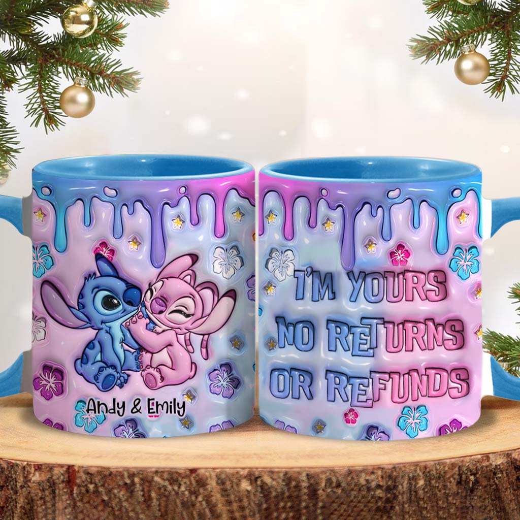 Personalized Ohana Accent Mug Custom Name Gift for Partner Accent Mug GradoCreations
