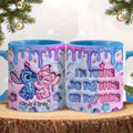 Personalized Ohana Accent Mug Custom Name Gift for Partner Accent Mug GradoCreations