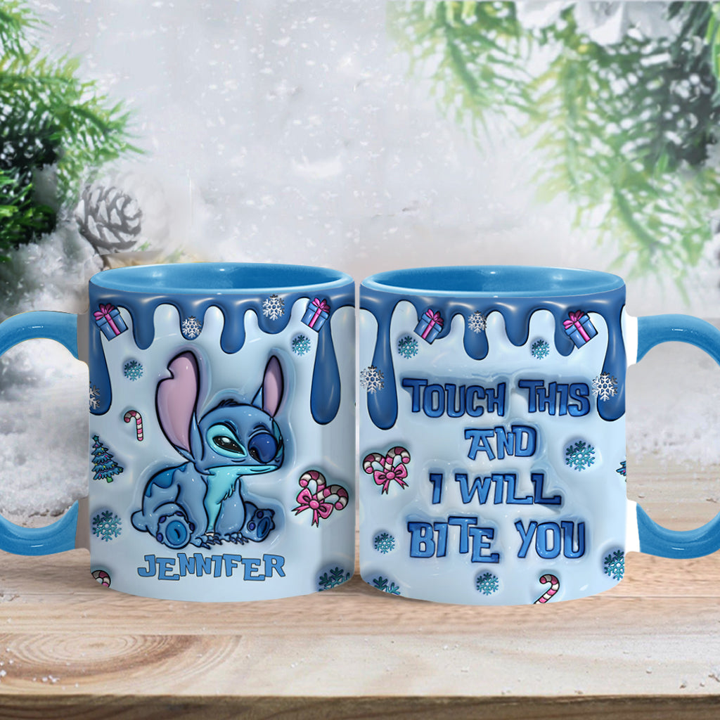 Personalized Ohana Accent Mug Custom Name Birthday Gift Accent Mug GradoCreations