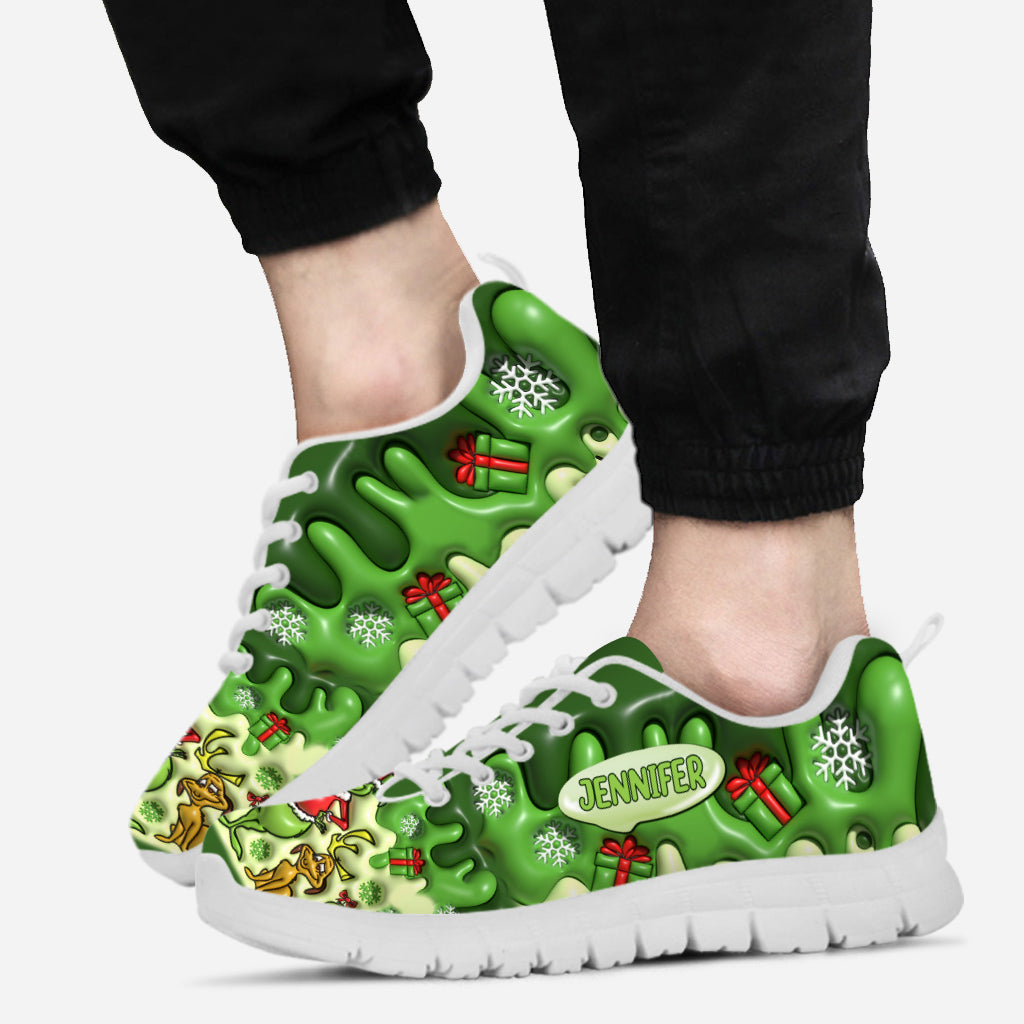 Personalized Christmas Sneakers Custom Name Gift Idea Sneakers GradoCreations