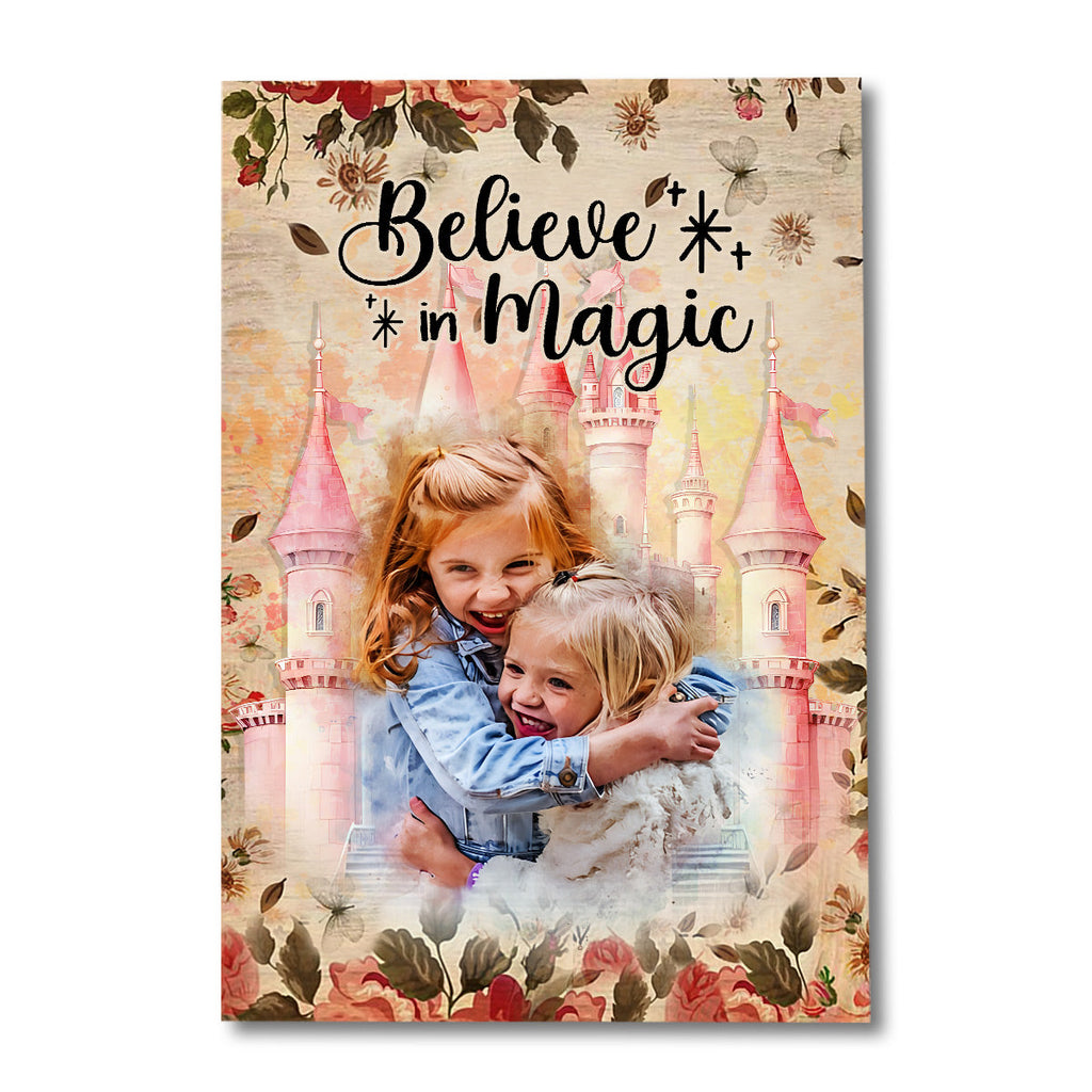Personalized Believe In Magic Canvas Poster Gift for Kids Canvas And Poster GradoCreations
