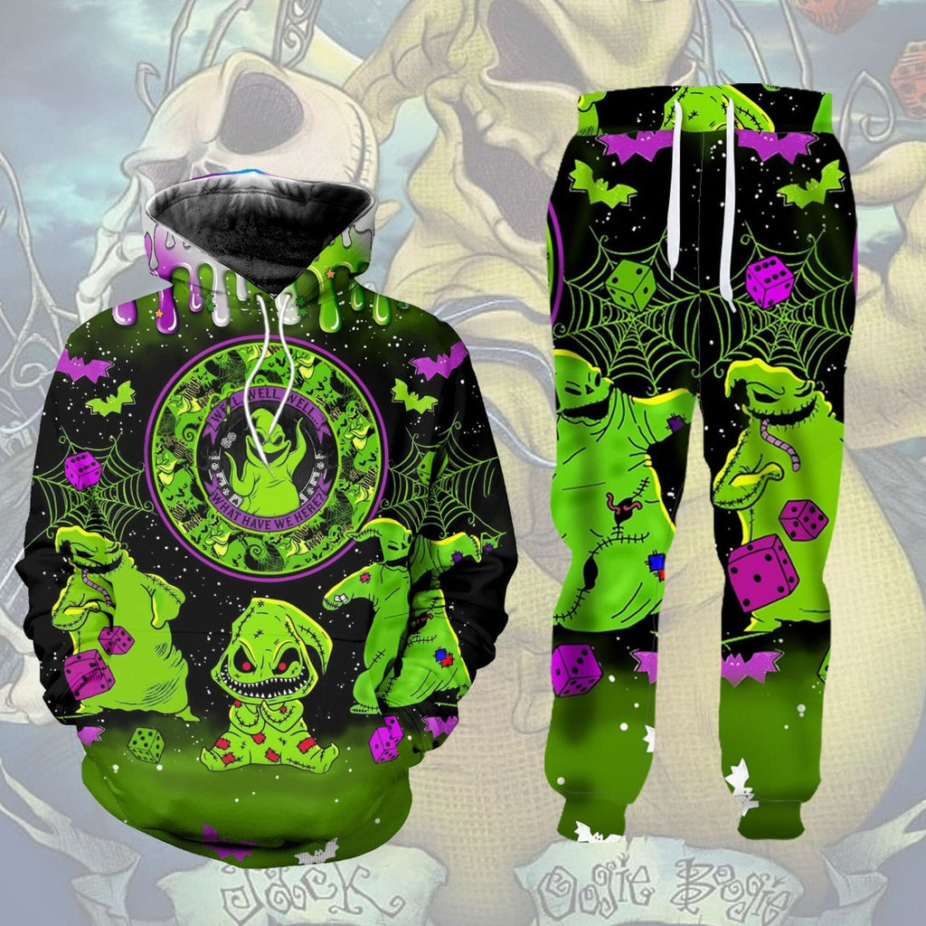 Personalized Spooky Hoodie and Sweatpants Set Gift for Halloween