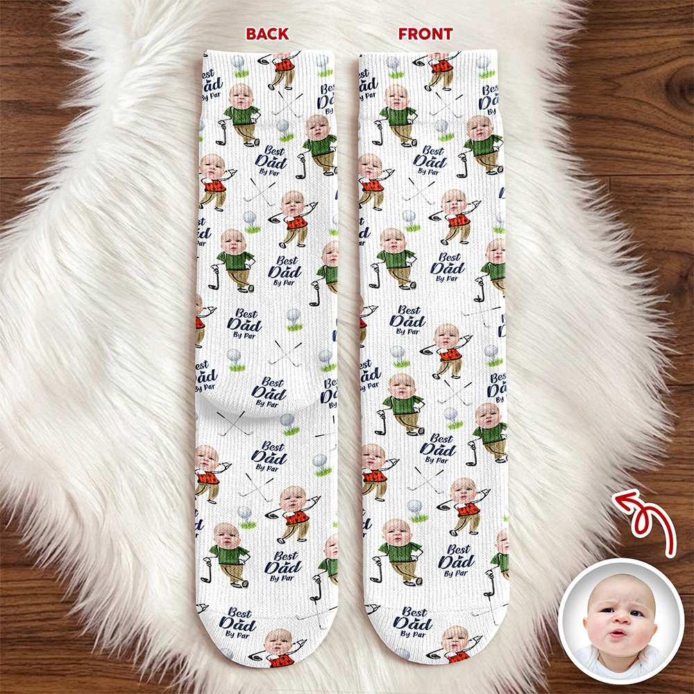 Personalized Photo Socks Best Dad By Par Gift for Dad HN590 - Socks GradoCreations