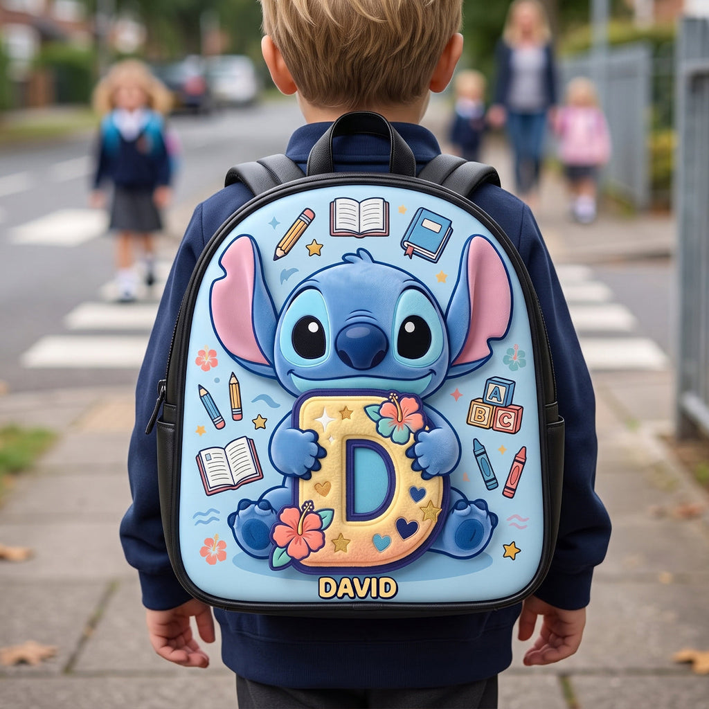 Personalized Cute Alien Backpack with Name for Kids - Back to School Gift