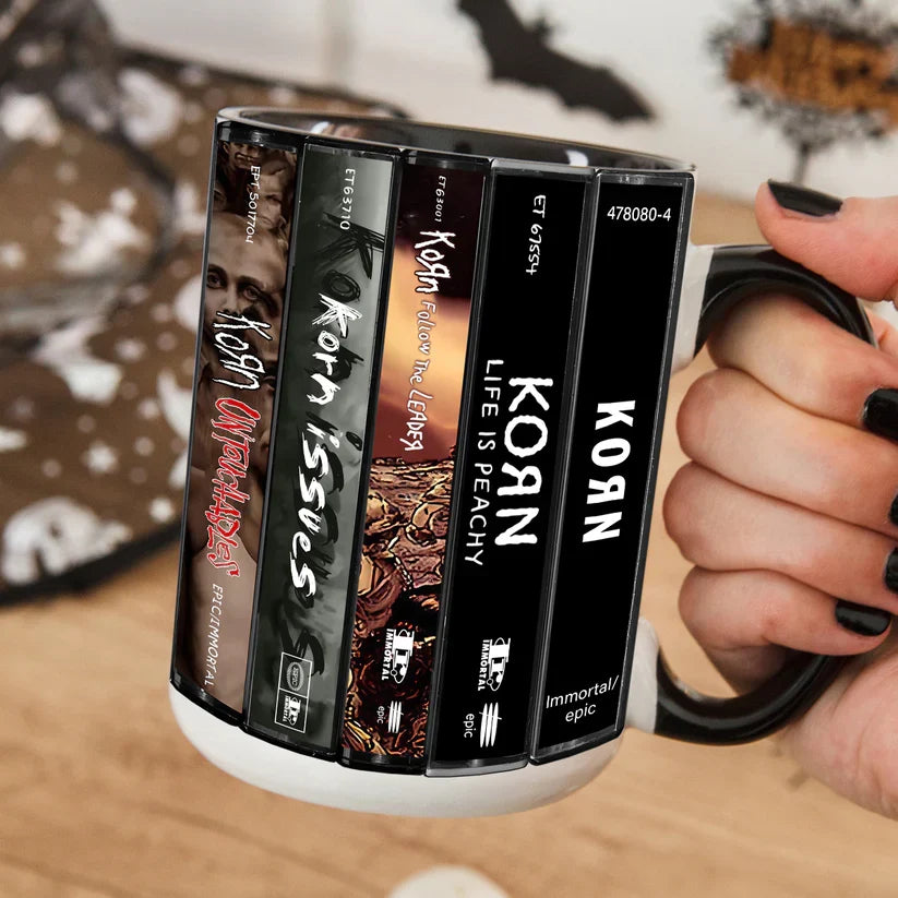 Korn Cassette Design Accent Mug Retro Drinkware Gift GradoCreations