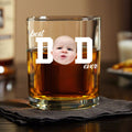Personalized Funny Face Whiskey Glass Gift for Dad - Father's Day HN590 - Print Rock Glass GradoCreations
