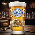 Personalized Beer Glass Best Dad Ever Fist Bump Gift for Dad