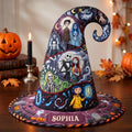 Personalized Quilted Witch Hat for Halloween | Unique Gift Idea Quilt Witch Hat GradoCreations